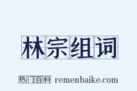 林宗组词是什么意思的图片